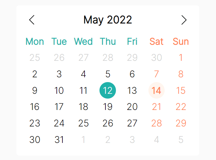Simple Multilingual Calendar Component With Vanilla JavaScript